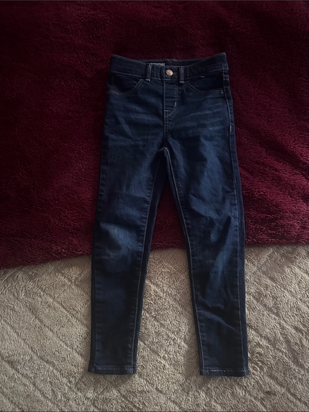 Signature by Levi Strauss Dark Blue Kids Skinny Jeans